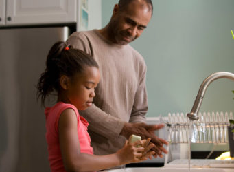 family-washing-hands