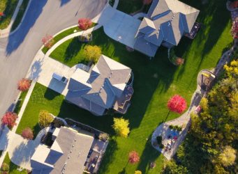 Birds eye view of a home